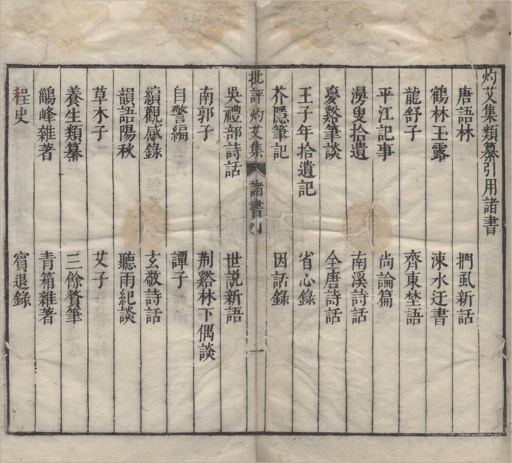 _王太蒙先生类纂批评灼艾集十八卷__