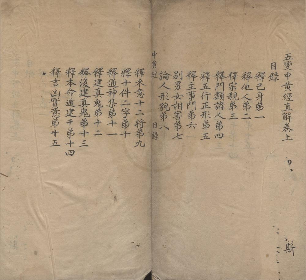 _五变中黄经直解二卷__