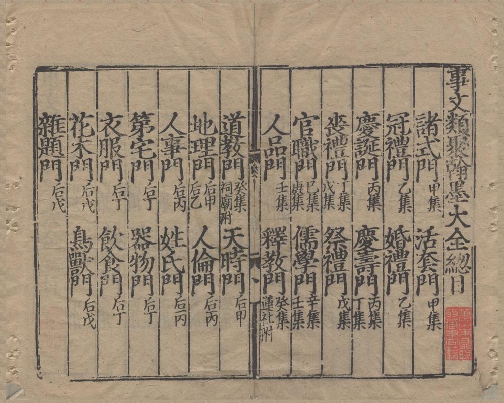 _新编事文类聚翰墨全书__