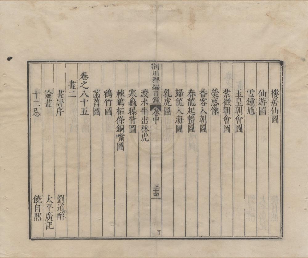 _新刊唐荆川先生稗编一百二十卷目录三卷__