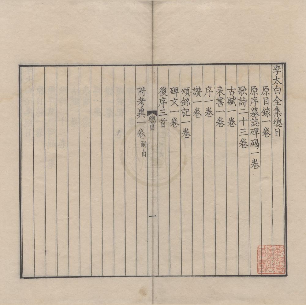 _李太白文集三十卷__