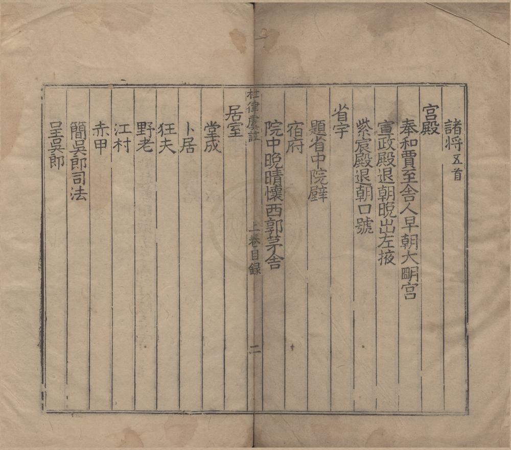 _杜工部七言律诗二卷__