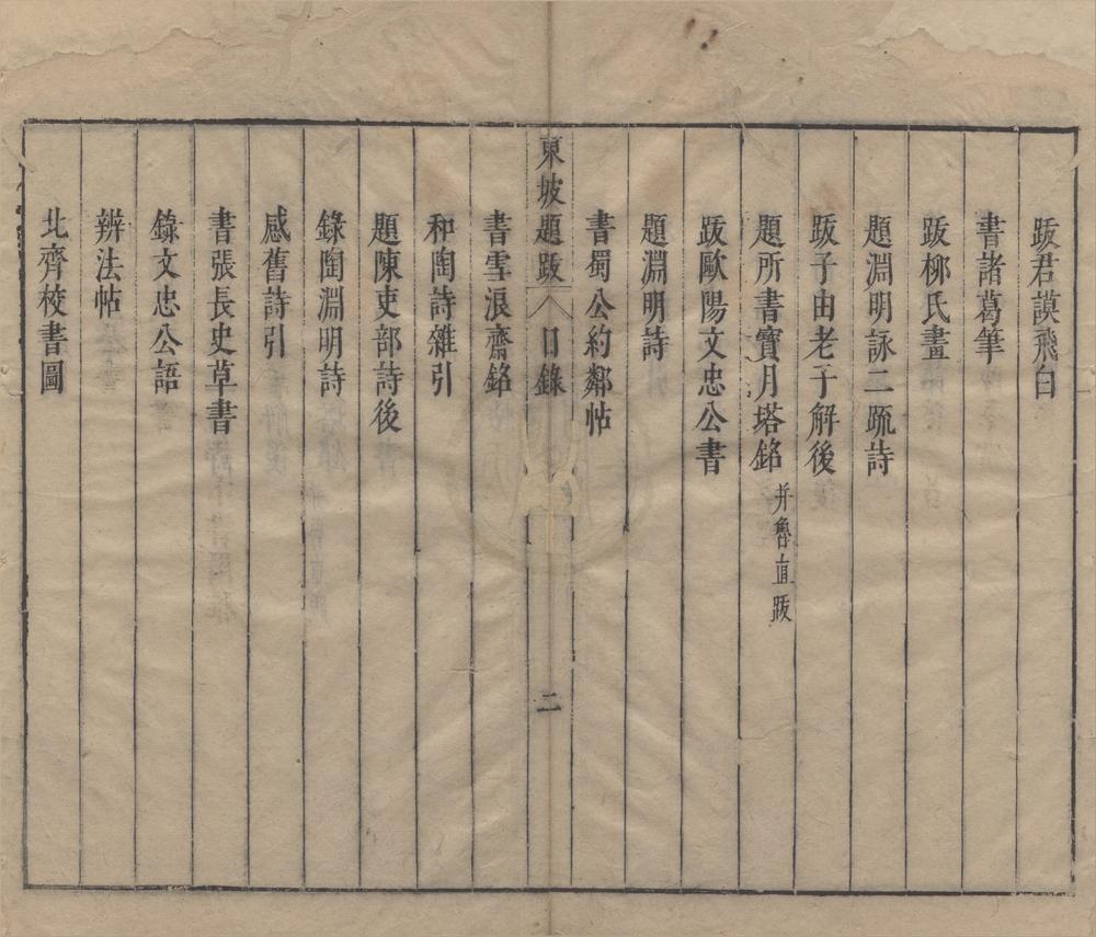 _东坡题跋四卷__