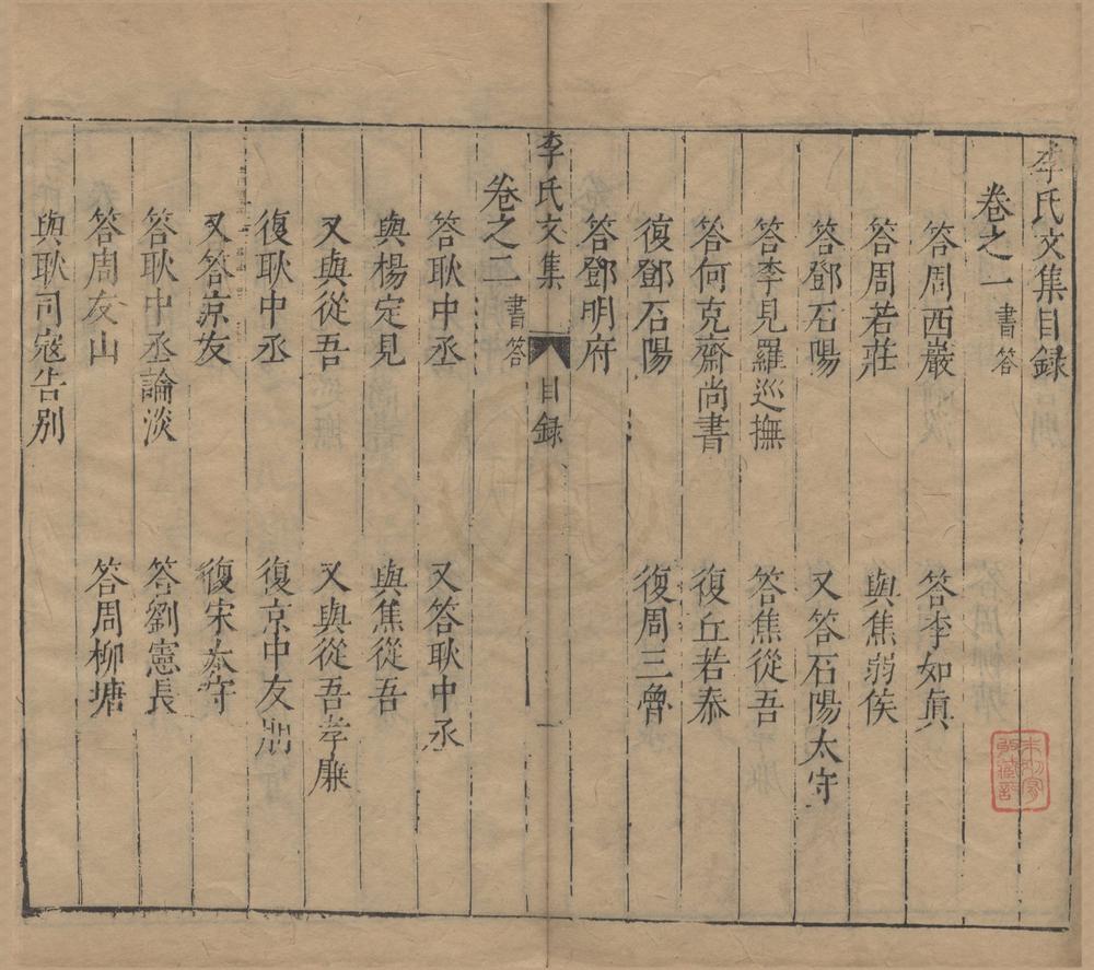 _李氏文集二十卷__
