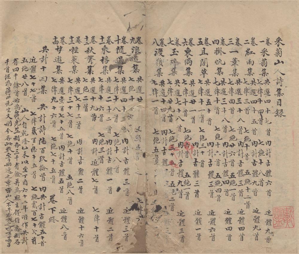 _采菊山人诗集十四卷__