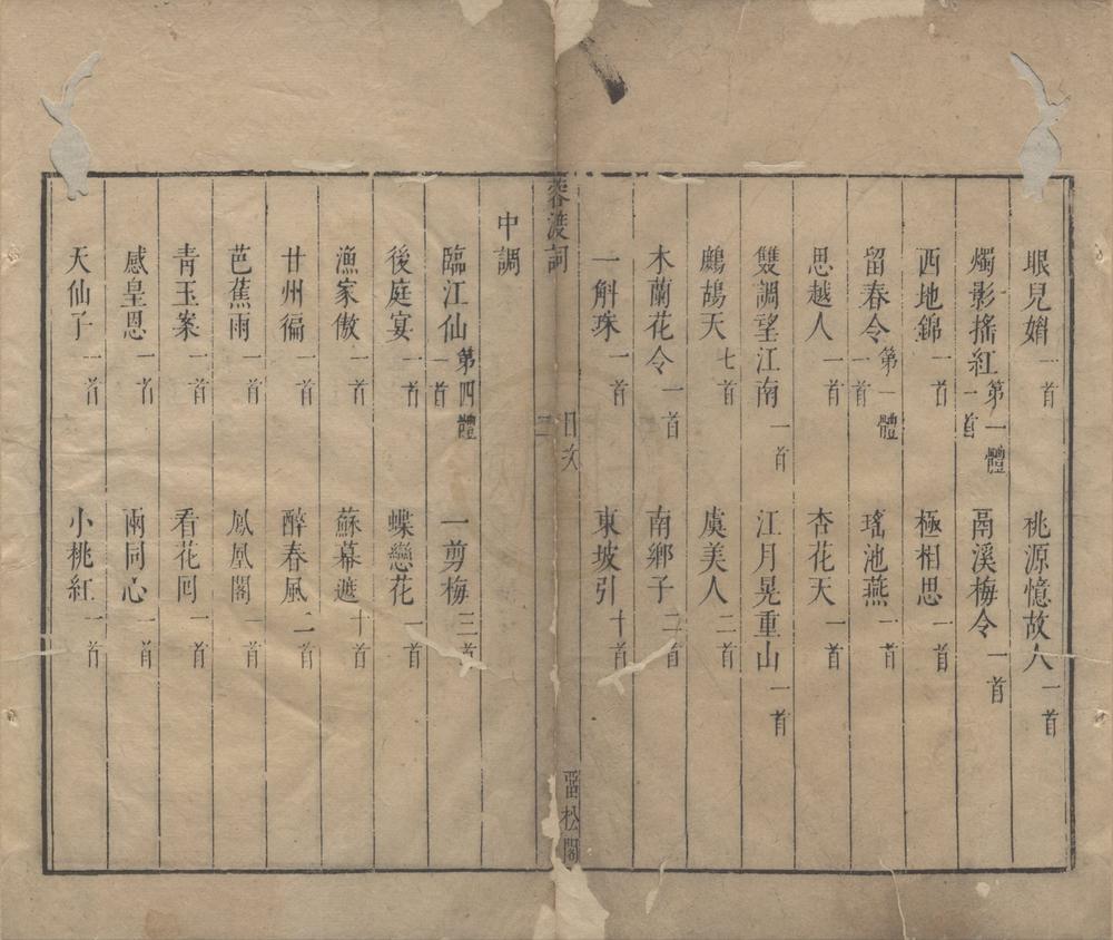 _国朝名家诗余四十卷附刻二卷（存一种）__