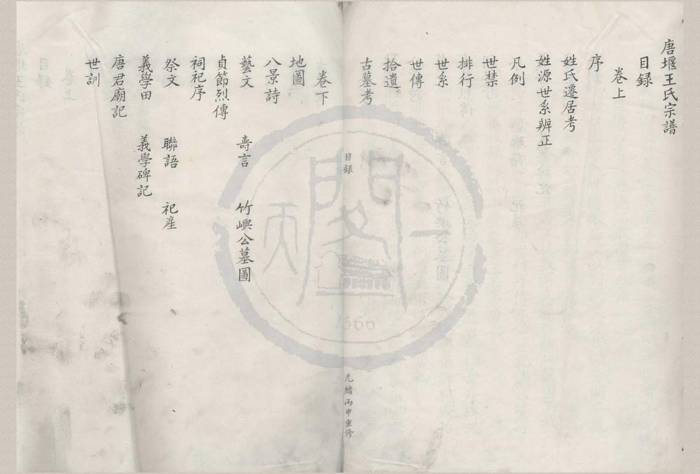 _(浙江鄞州)唐堰王氏宗谱二卷__