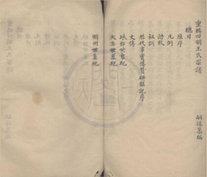 4133 浙江宁波重辑四明王氏宗谱一卷 0222174755 1.jpg