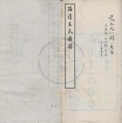 4134 福建闽侯西清王氏族谱不分卷 0222174759 1.jpg