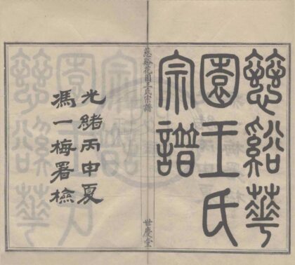 4149 浙江宁波慈溪花园王氏宗谱十八卷 0222174912 1.jpg