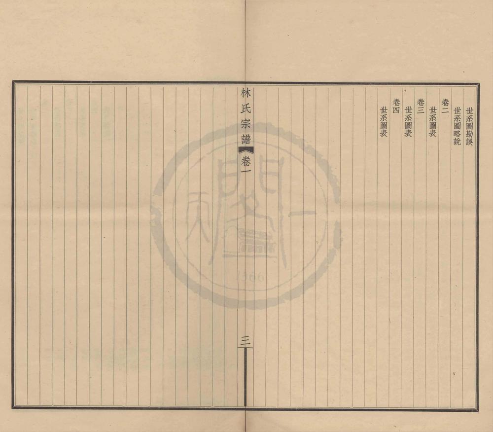 _(浙江慈溪)慈溪林氏宗谱四卷__