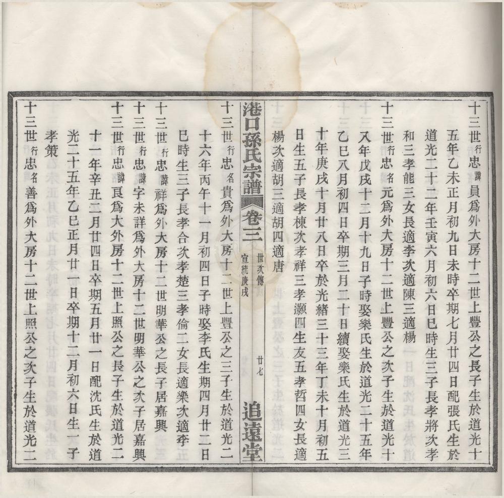 _(浙江宁波)港口孙氏宗谱卷__