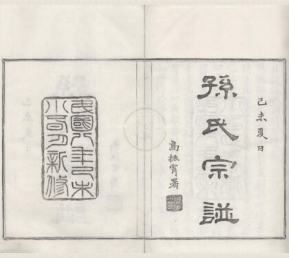 4293 浙江鄞县北渡孙氏新修宗谱十八卷首一卷末一卷 0222180106 1.jpg