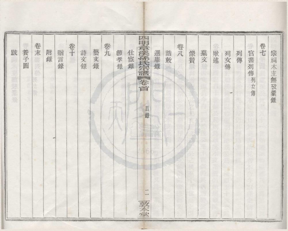 _(浙江鄞县)四明章溪孙氏宗谱十卷首一卷末一卷__