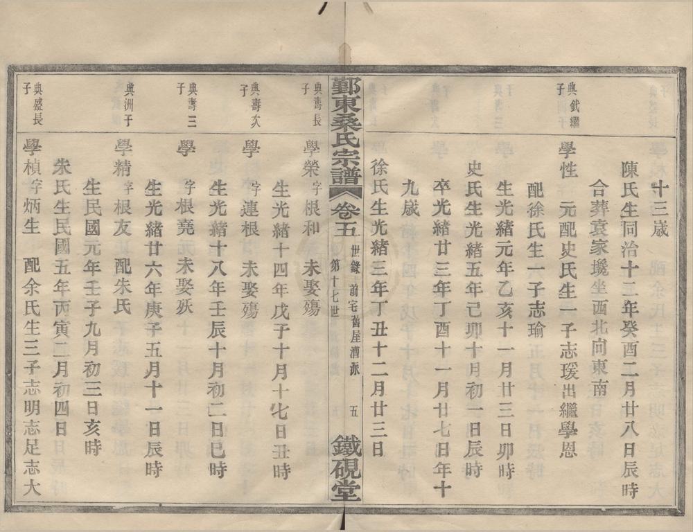 _(浙江鄞县)鄞东桑氏宗谱卷__