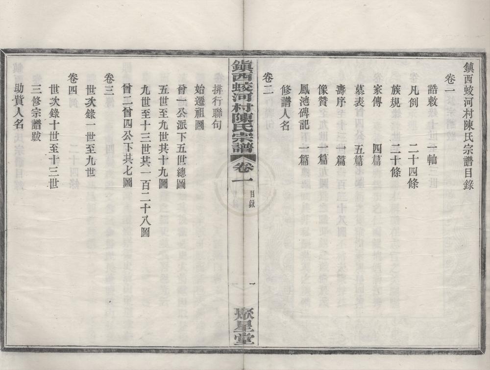 _(浙江镇海)镇西蛟河村陈氏宗谱四卷__
