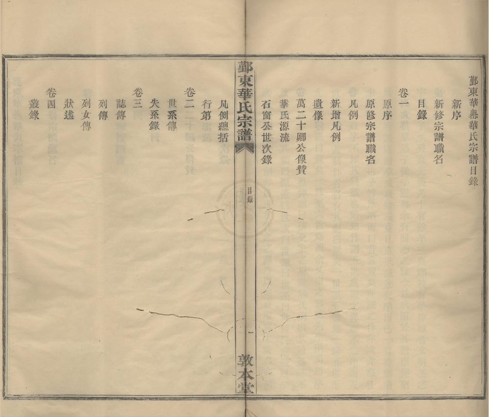 _(浙江鄞县)鄞东华家岙华氏宗谱四卷__