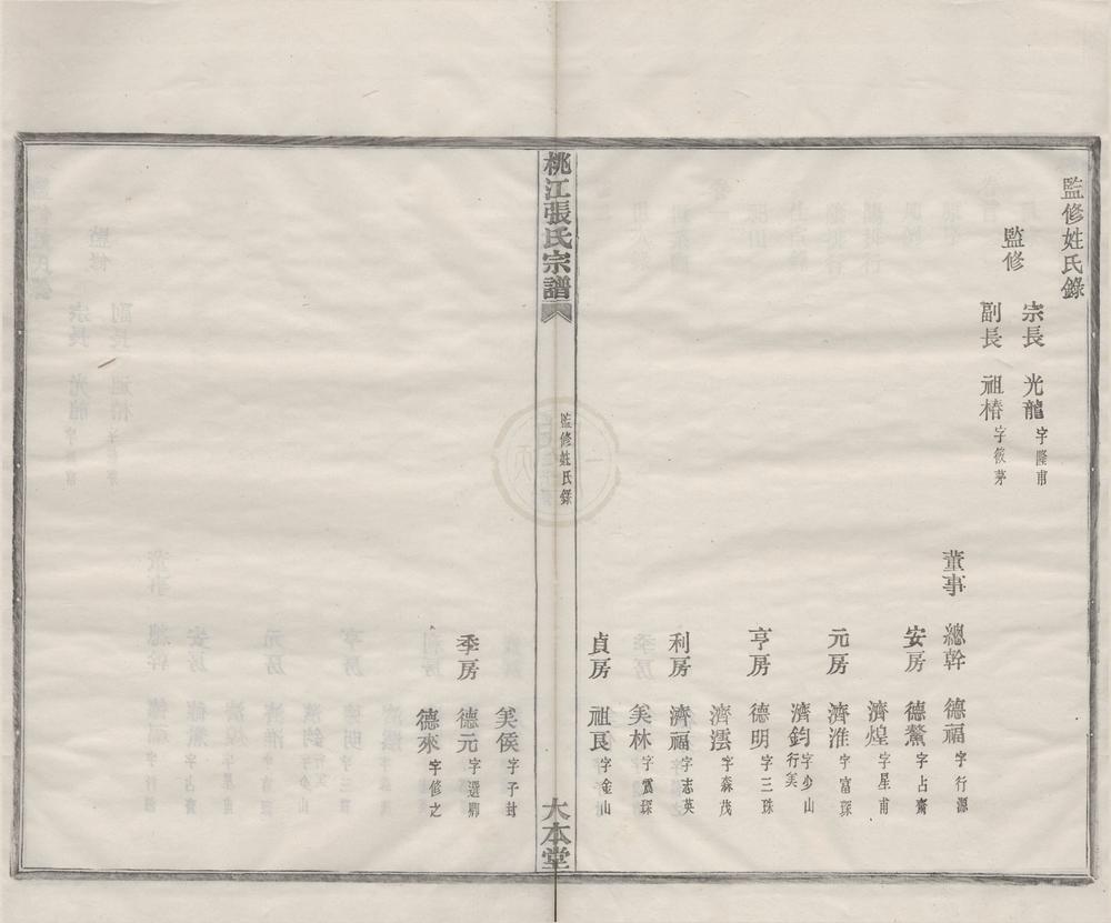 _(浙江鄞县)桃江张氏宗谱八卷首一卷__
