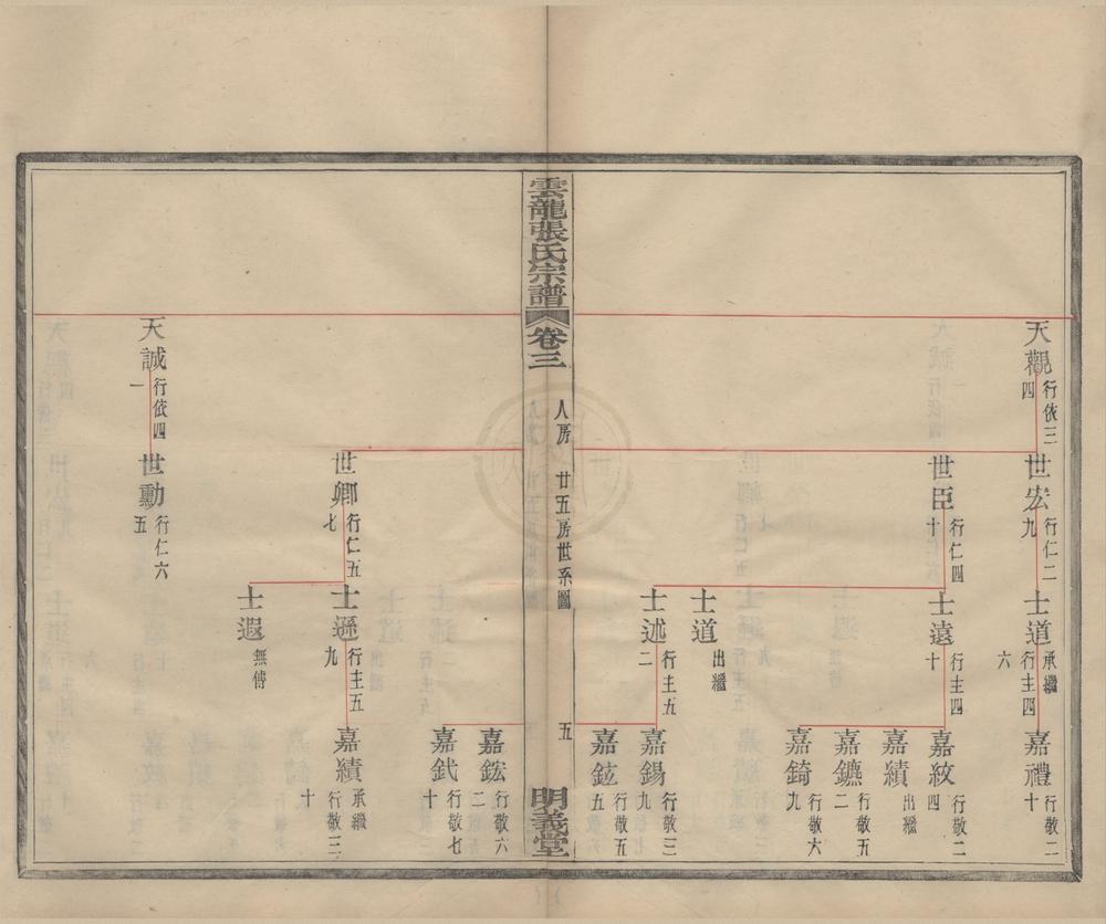 _龙云张氏宗谱十九卷末一卷__
