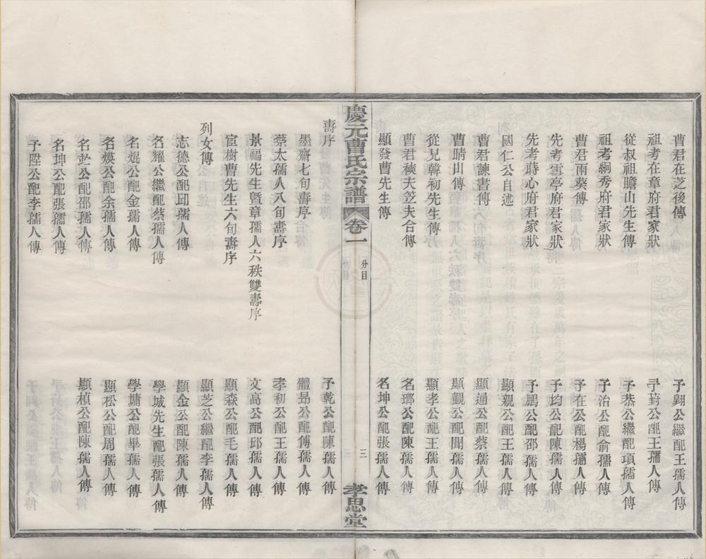 _(浙江鄞县)庆元曹氏宗谱六卷__