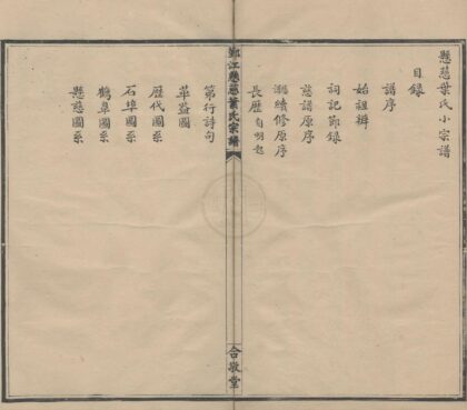 4414 浙江鄞县鄞江悬慈叶氏宗谱不分卷 0222181147 1.jpg