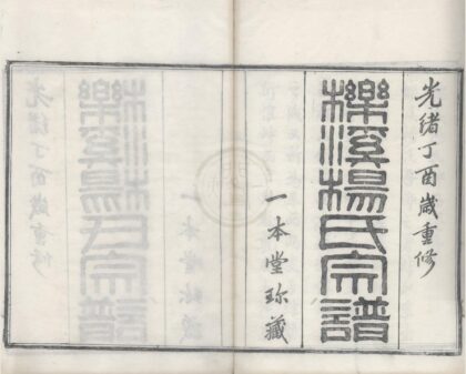 4441 浙江鄞县栎溪杨氏宗谱二十卷首一卷 0222181400 1.jpg