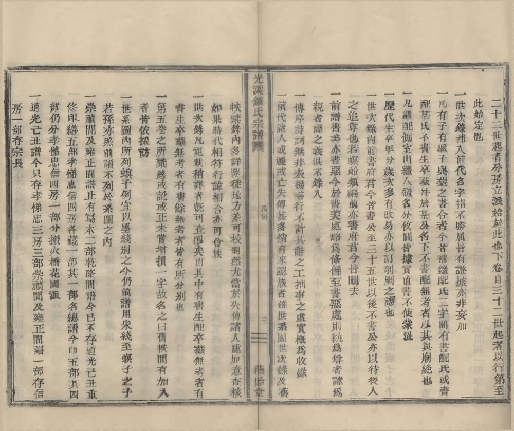 _(浙江鄞县)钟氏重修宗谱六卷首一卷末一卷__
