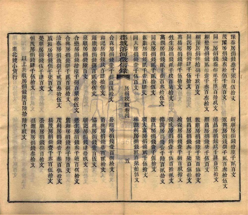 _郡城浚河征信录五卷__