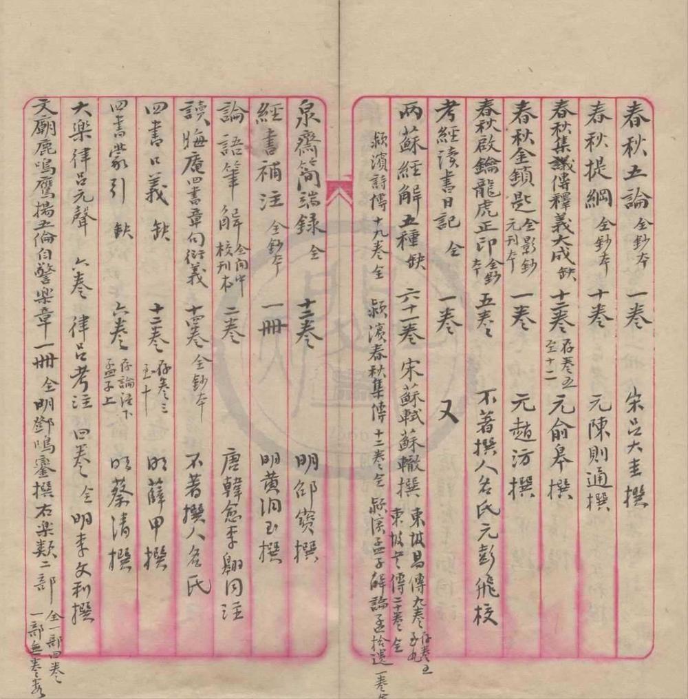 _天一阁被窃书目不分卷__
