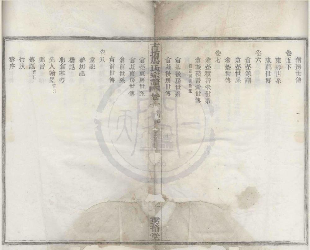 _(浙江鄞县)古坊马氏宗谱九卷__