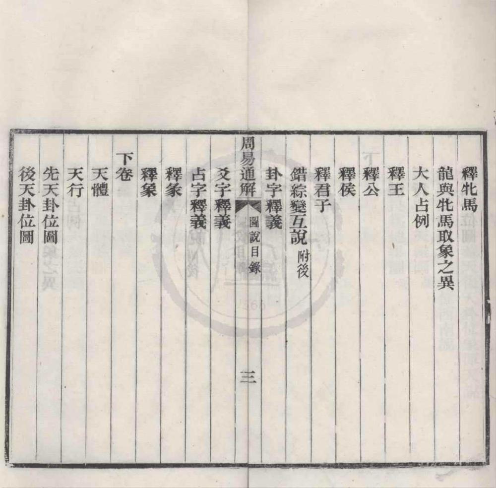 _周易通解四卷图说二卷__