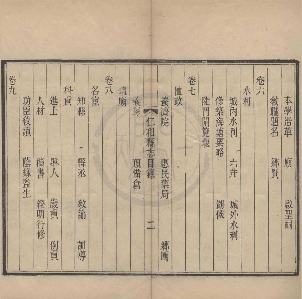 _嘉庆仁和县志__