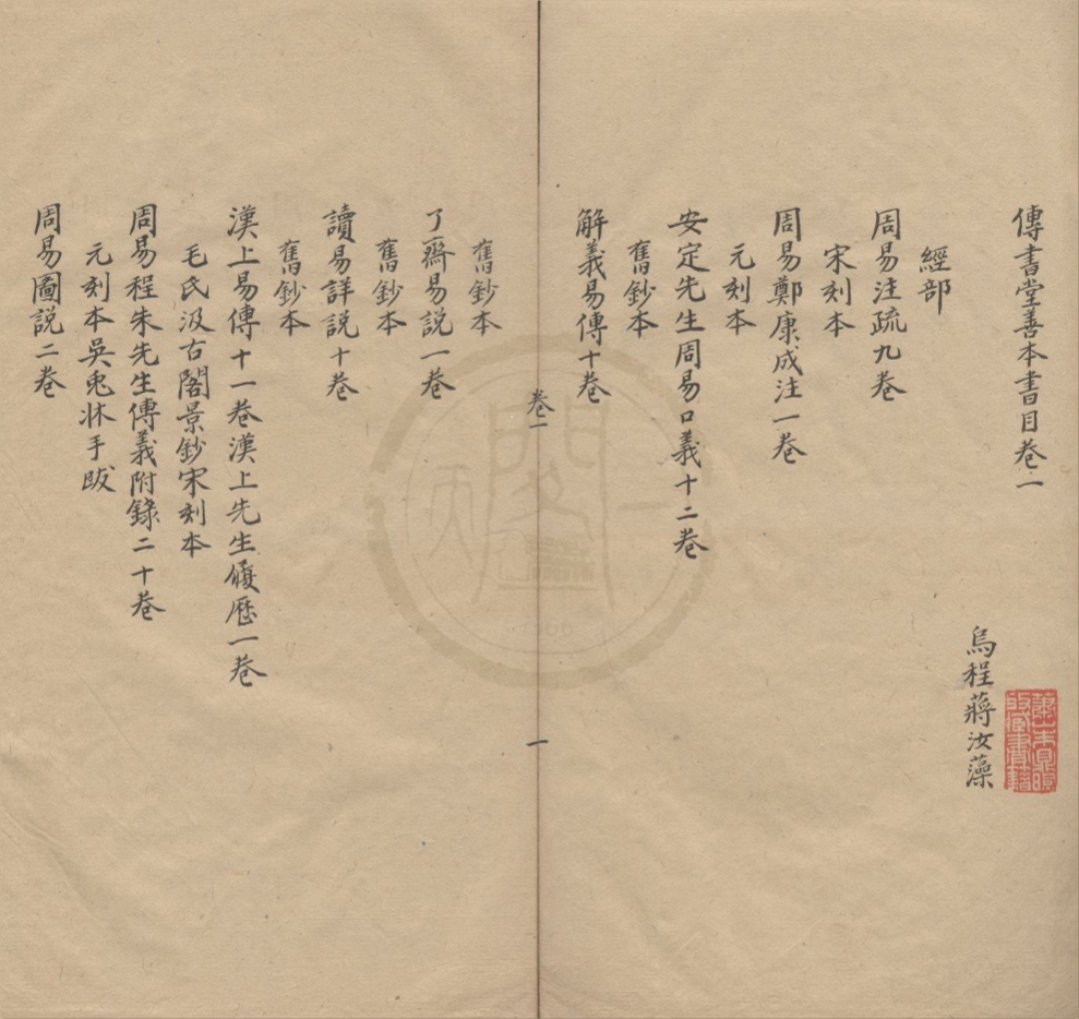 _传书堂善本书目十二卷补遗四卷__