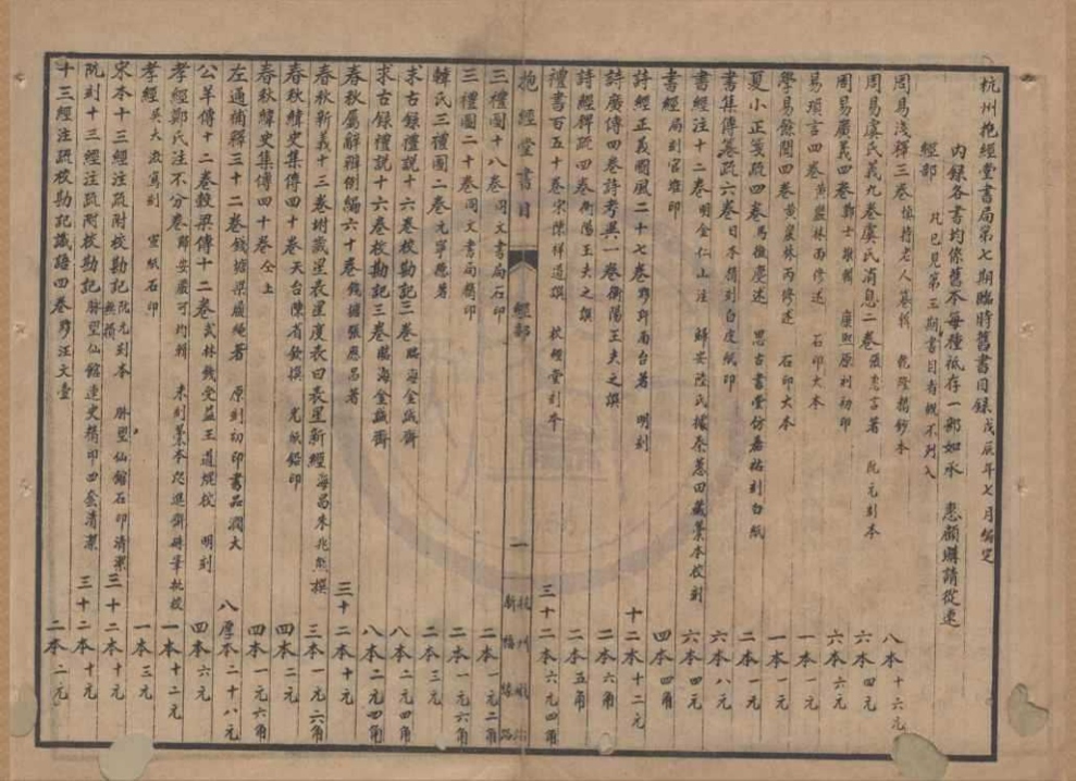 _杭州抱经堂临时书目不分卷__