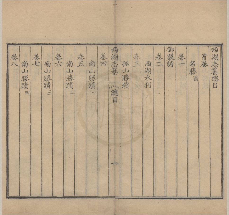 _西湖志纂十五卷首一卷__