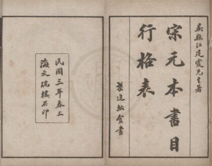 4998 宋元本行格表二卷附录补遗一卷 0222184947 1.jpg