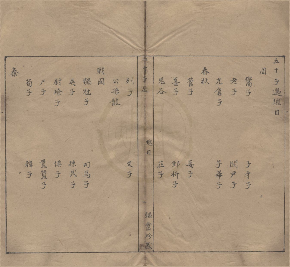 _五十子选二十一卷__