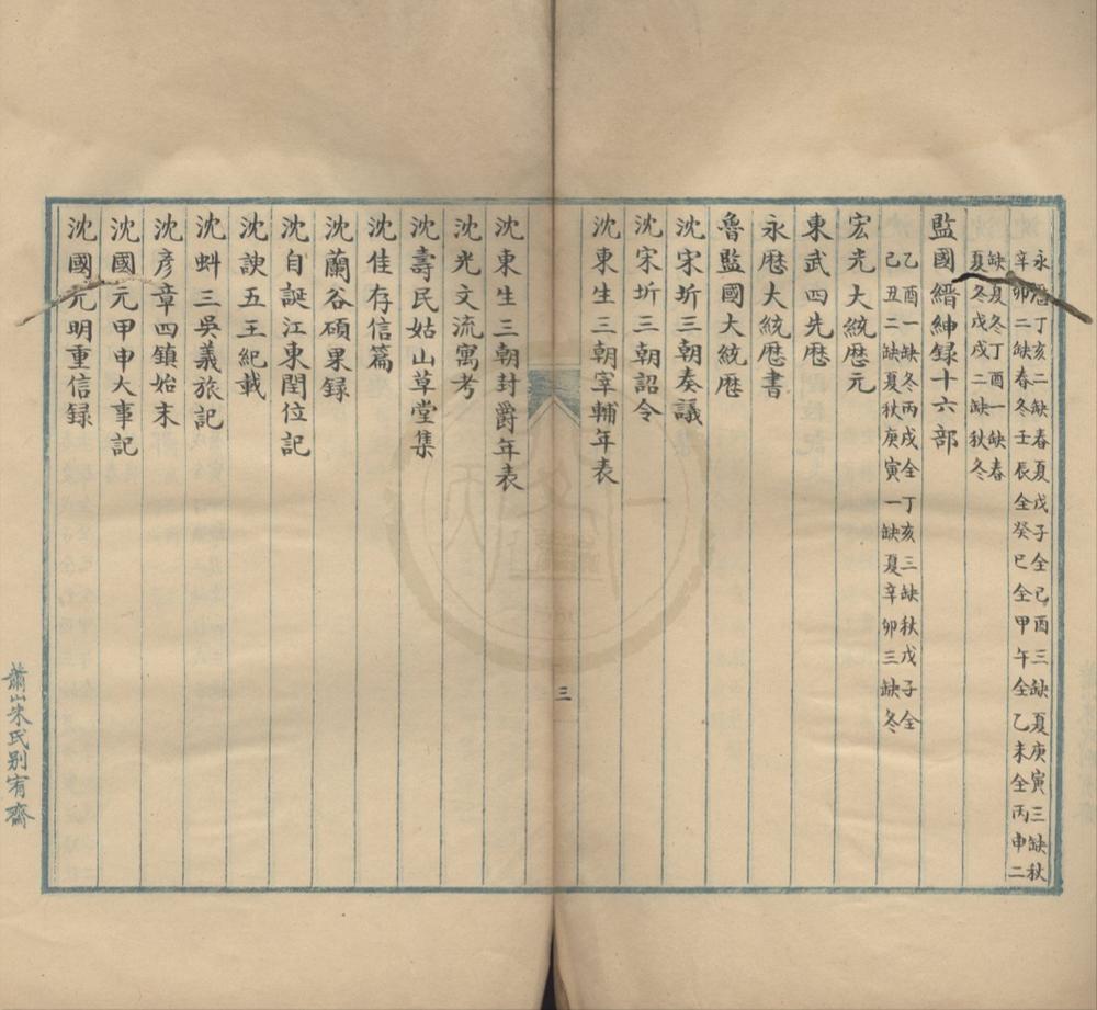_征访明季遗书目一卷__