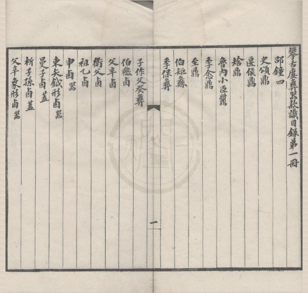 _攀古廔彝器款识二卷__