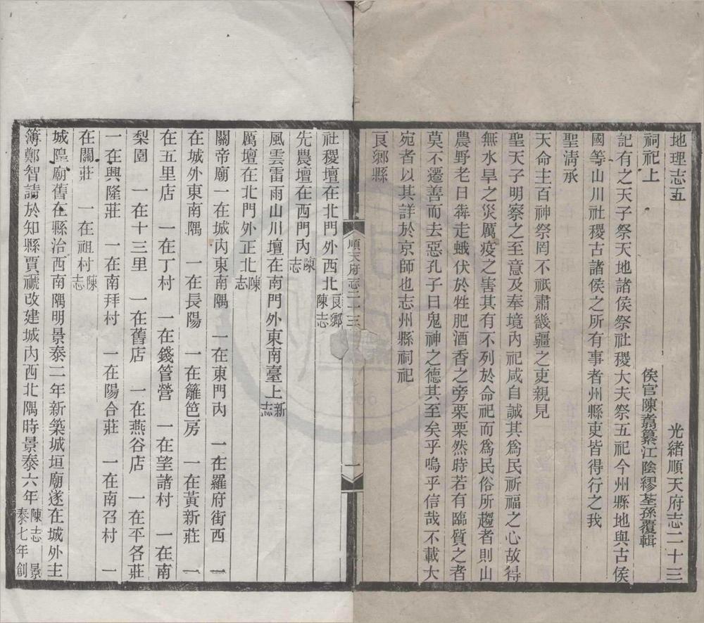 _光绪顺天府志一百三十卷附录一卷__