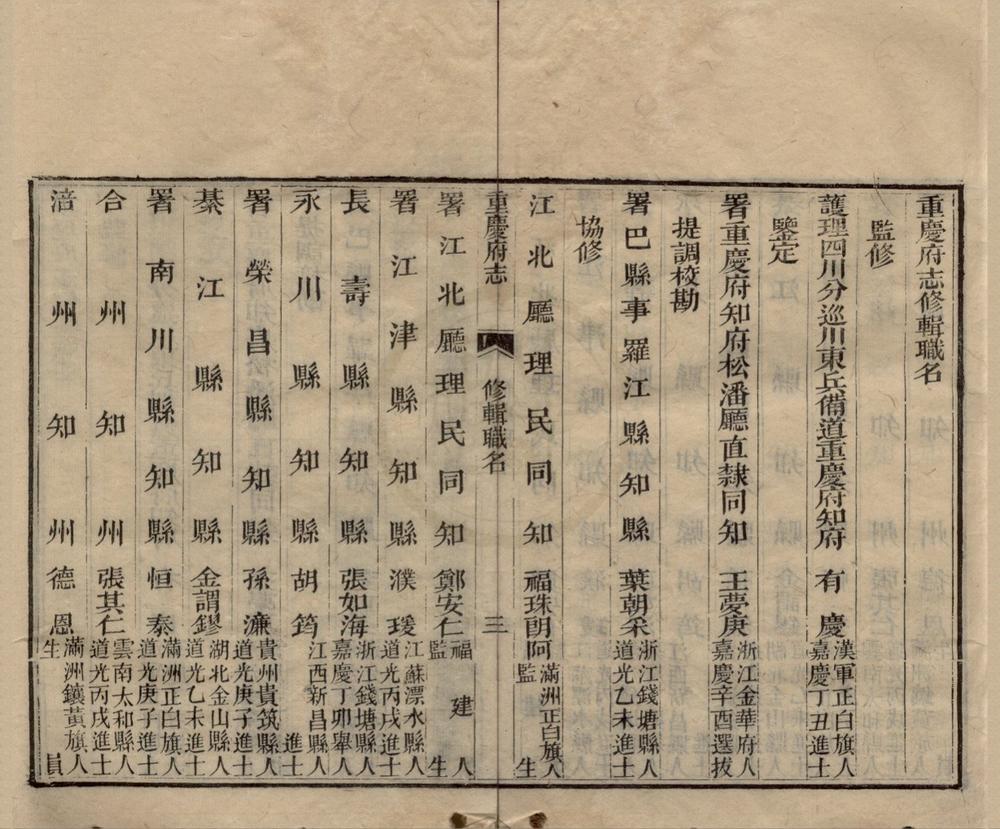 _(道光)重庆府志九卷__