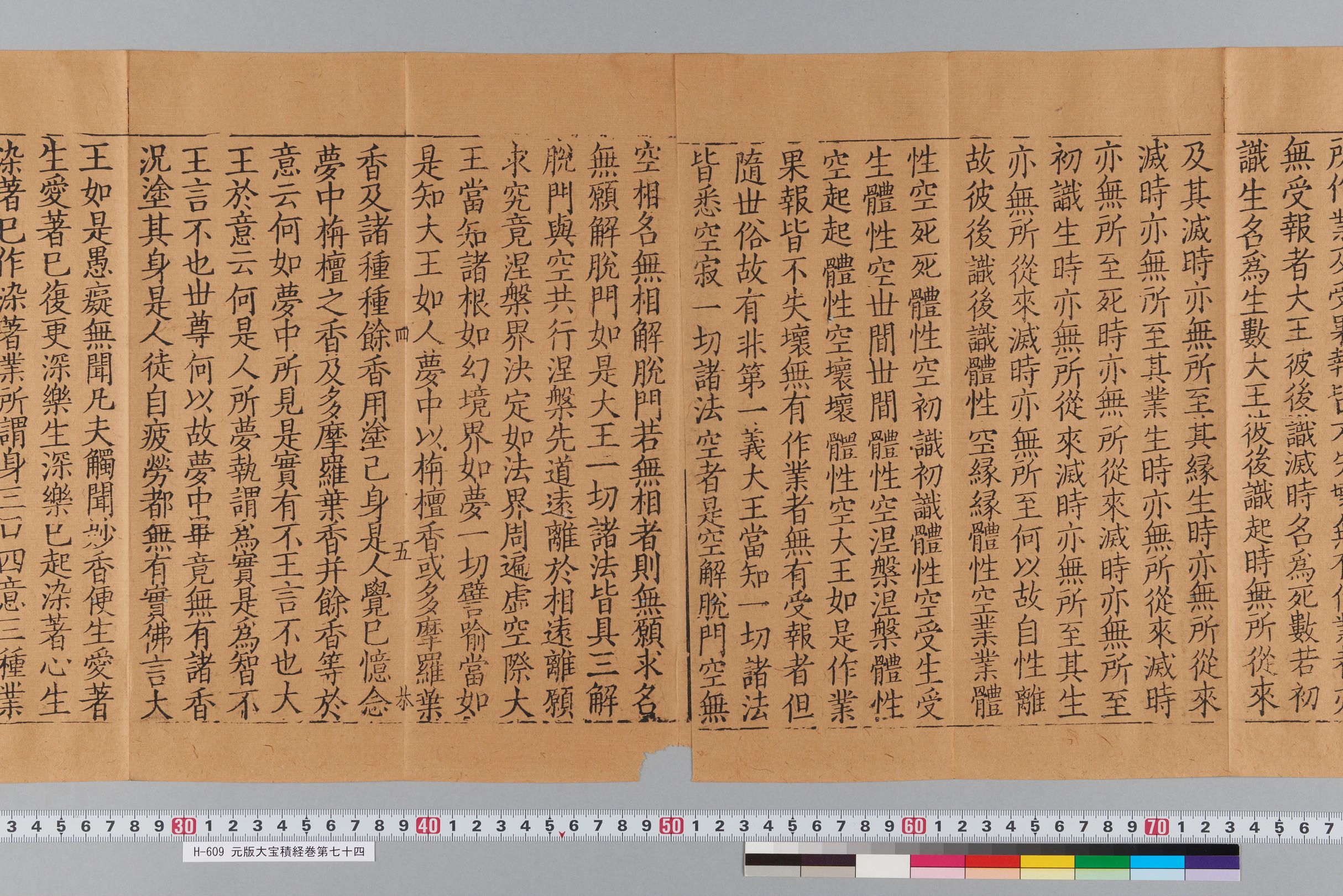 元版大宝積経巻第七十四-