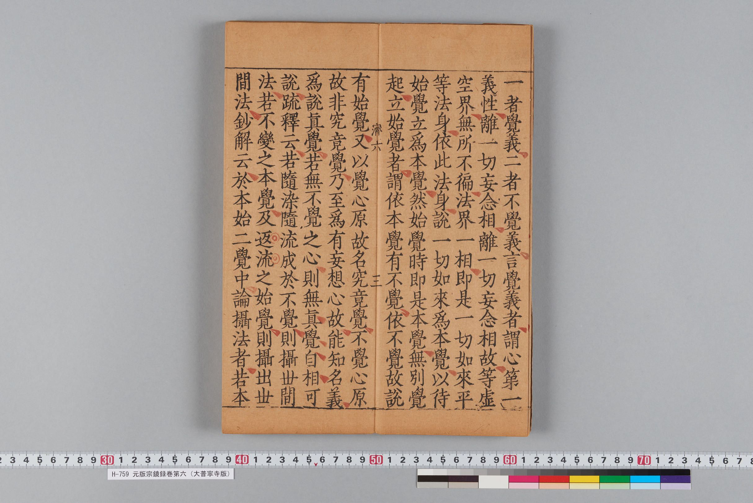 元版宗鏡録巻第六（大普寧寺版）-