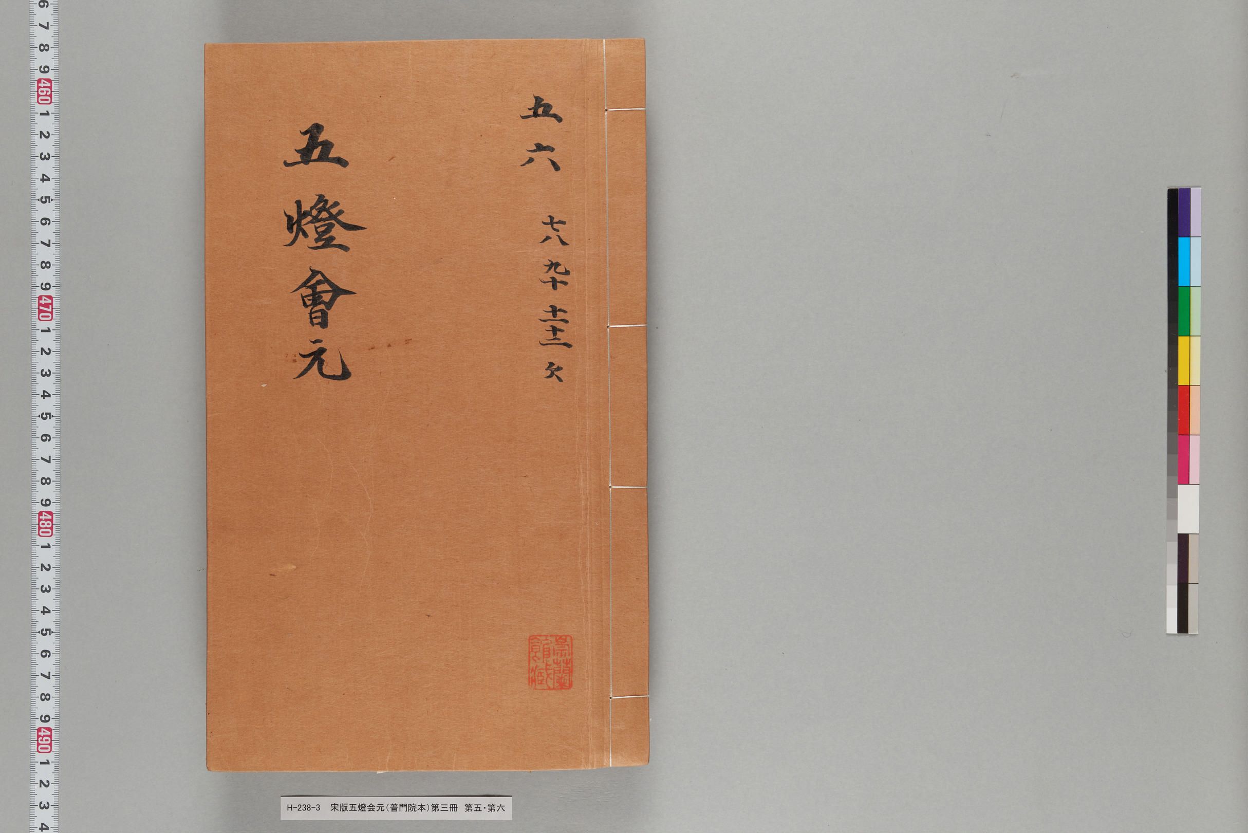 宋版五燈会元（普門院本）第三冊-
