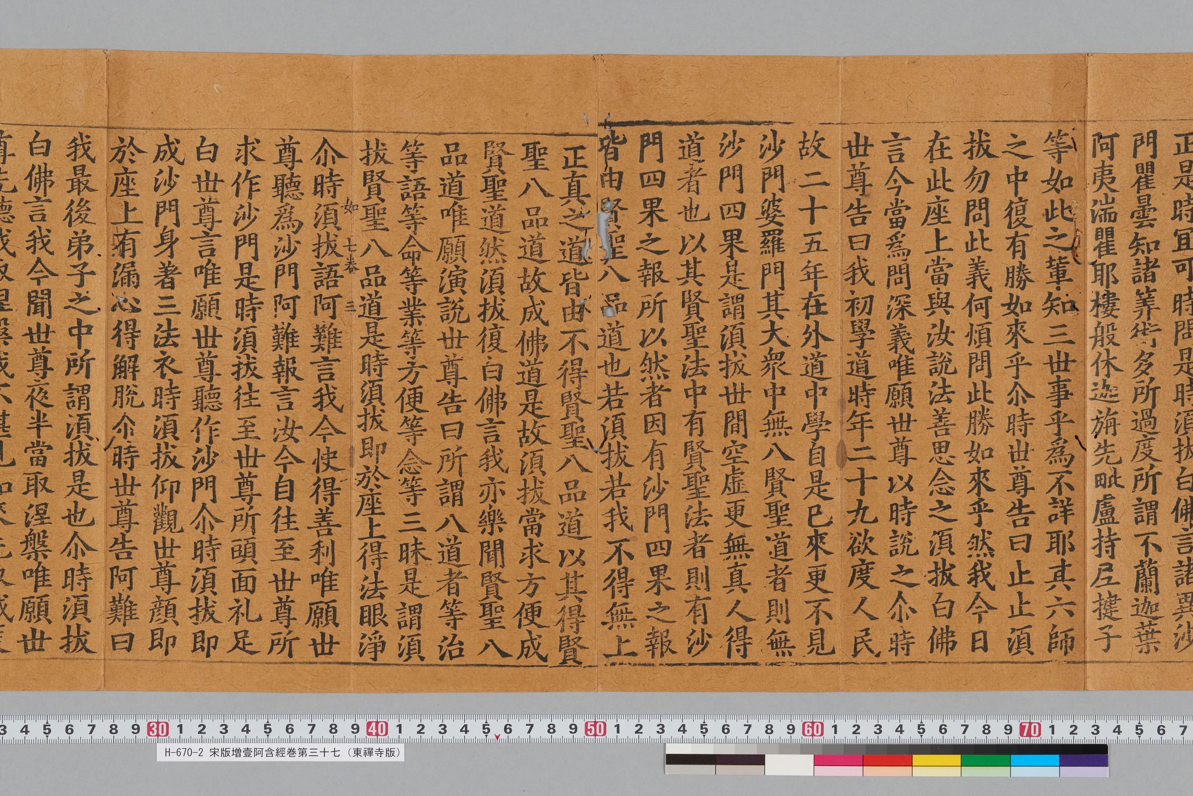 宋版増壹阿含經巻第三十七（東禪寺版）-