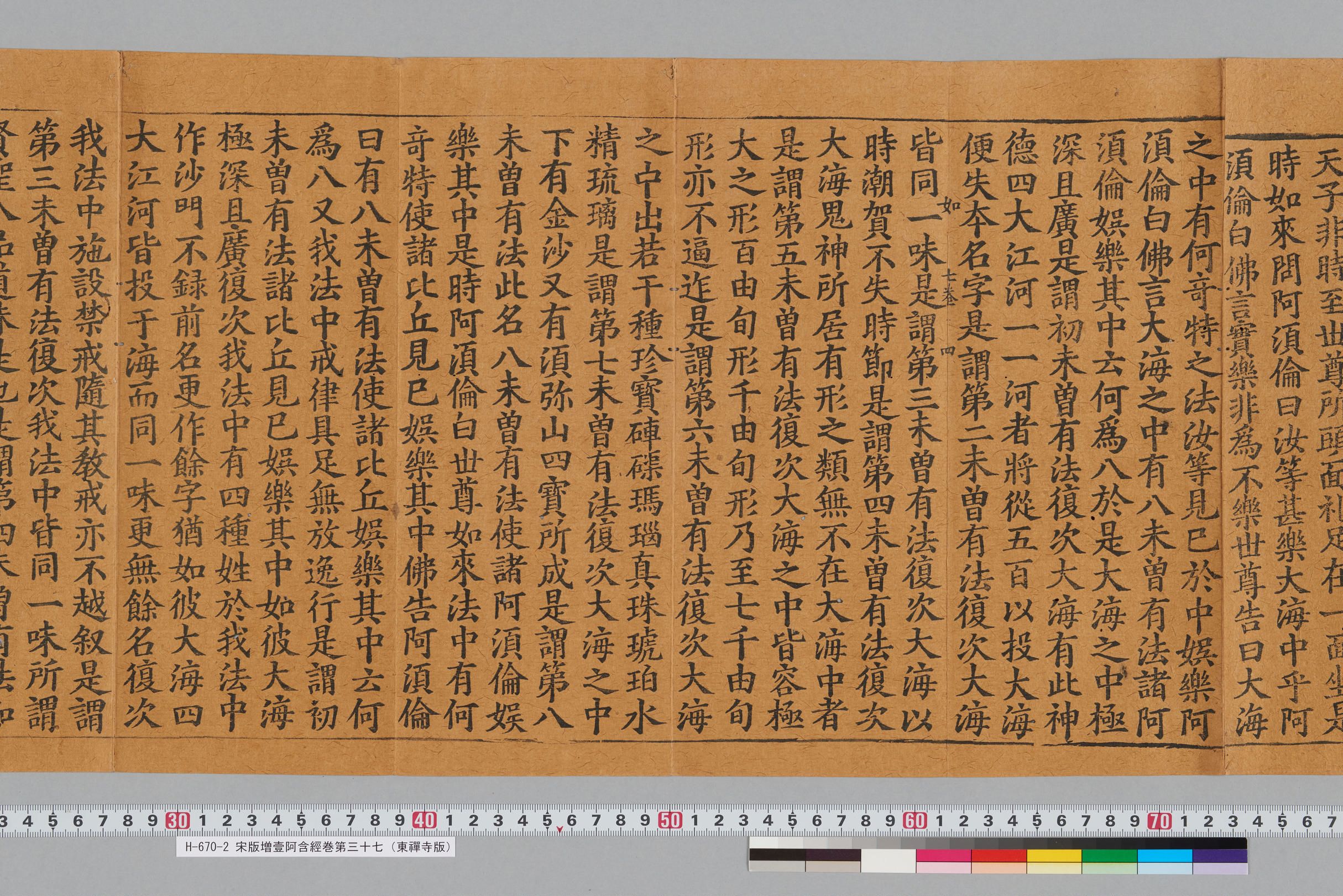 宋版増壹阿含經巻第三十七（東禪寺版）-