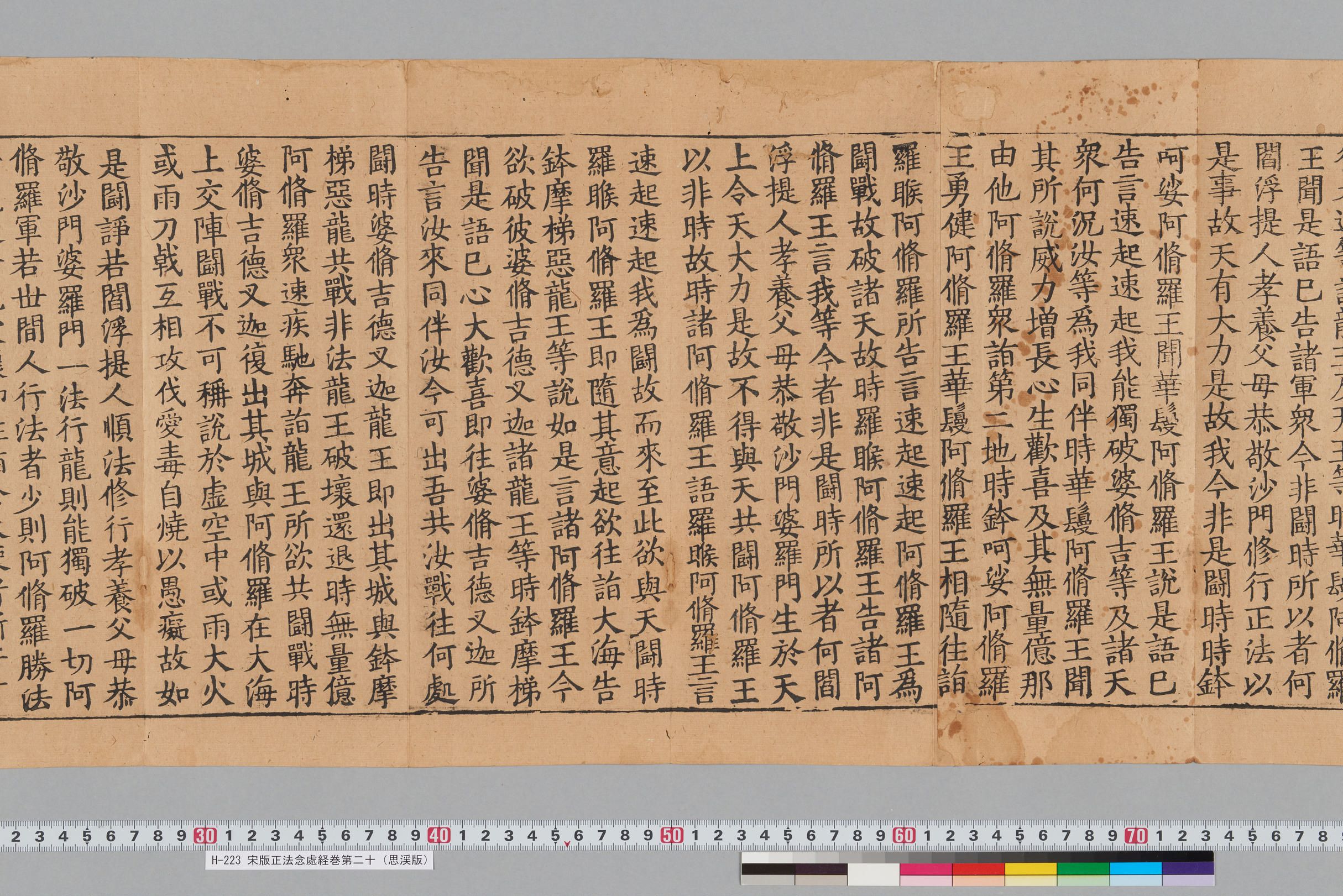 宋版正法念處経巻第二十（思渓版）-