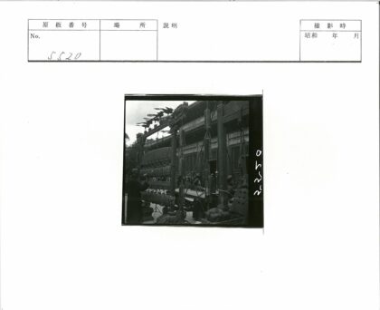 传统建筑前悬挂的华丽乐器.jpg