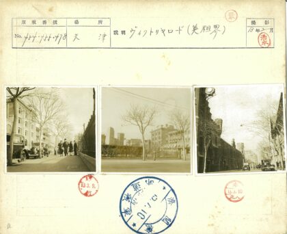 古老街景砖砌建筑拱窗钟楼.jpg