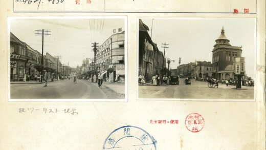 圆顶建筑前的人力车街景.jpg
